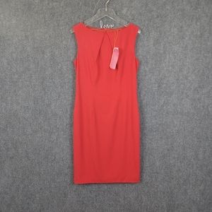 Lavia 18 Women Red Sheath Dress Size 44 Sleeveless Wool Blend